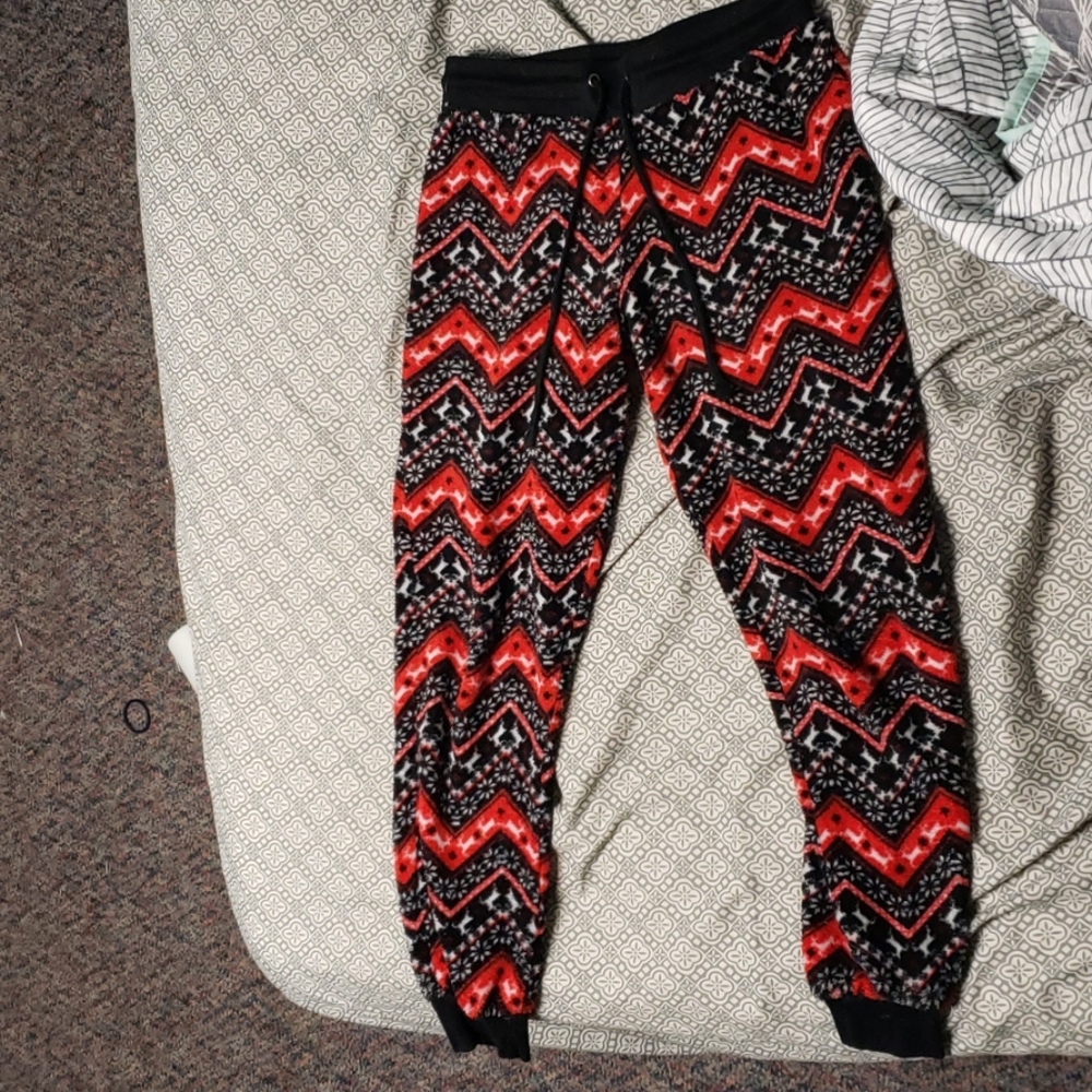 Fuzzy Christmas Pajama Pants
